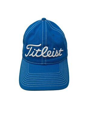 Titleist FootJoy Hat One Size Pro V1 Golf Cap Blue Adjustable Strap 100% Cotton